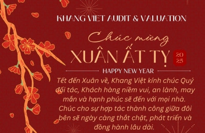 Công ty Kiểm toán Khang Việt chúc tết Ất Tỵ năm 2025 đến Quý Khách hàng và toàn thể nhân viên Công ty