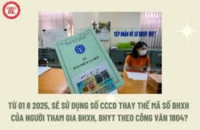 Từ ngày 01/8/2025 sử dụng số định danh thay mã số BHXH