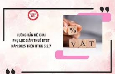 Hướng dẫn cách kê khai phụ lục giảm thuế GTGT 2025 đơn giản nhất