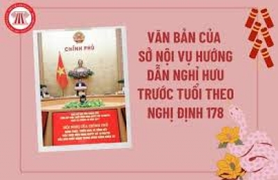 V/v hướng dẫn triển khai chính sách nghỉ hưu trước tuổi, nghỉ thôi việc tại Nghị định số 178/2024/NĐ-CP